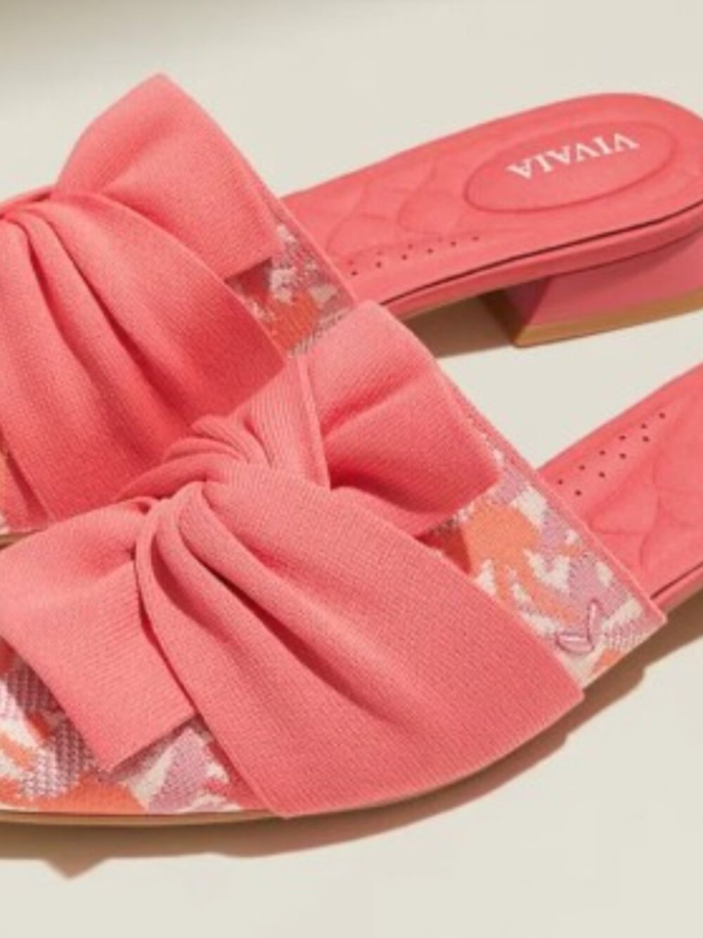 NEW Vivaia Pointed-Toe Knot Sandals (Yaffa Pro) in Coral Tropical 9.5 (41) - Picture 5 of 7